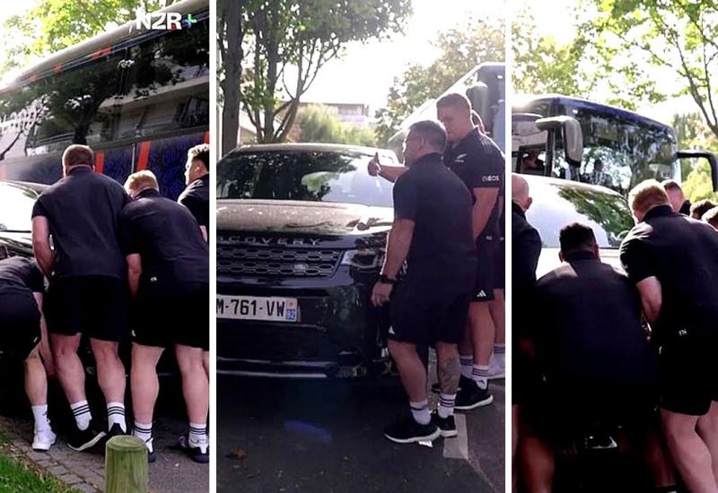 All Blacksi za zagrijavanje pomakli 2400 kg teški Land Rover